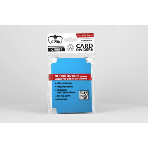 Ultimate Guard 10 Intercalaires Pour Cartes Card Dividers Taille Standard Bleu