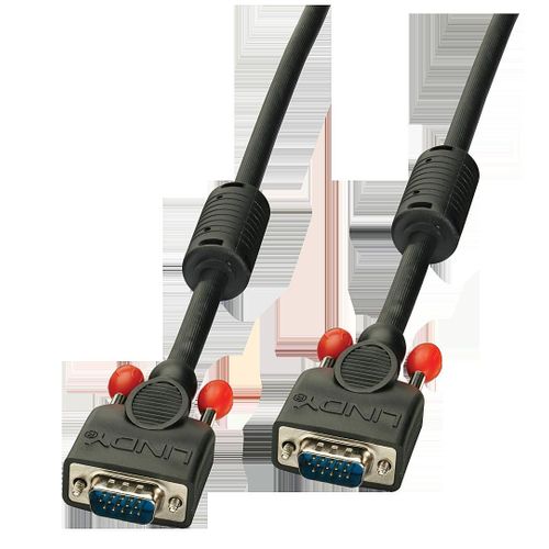 Lindy - Câble VGA M/M, noir, 0,5m