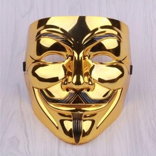 Masque Anonymous Hacker V Premium Gold