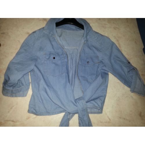 Gilet Jeans À Nouer