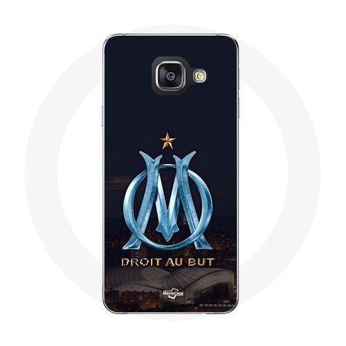 Coque Samsung Galaxy A3 2016 Om Logo Bleu Et Dorée Stade
