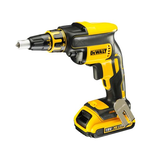 Visseuse plaques de plâtre 18V 2Ah Li-ion  Moteur Brushless DEWALT DCF620D2