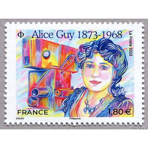 France 2023, Très Beau Timbre Neuf** Luxe Yvert 5699, Alice Guy, Première Femme Cinéaste De L’Histoire.