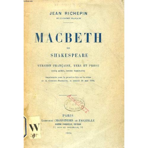 livre macbeth original