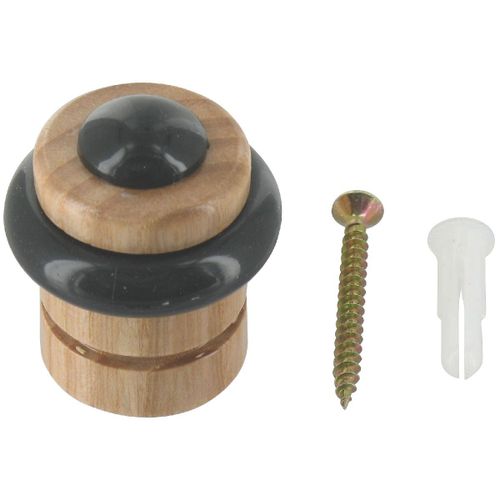 Butée fixation sol socle bois GPI - Bois clair - Vendu par 1