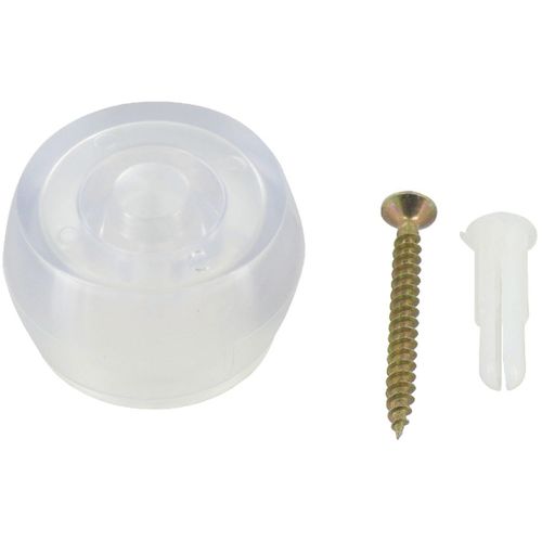 Butée fixation sol GPI - Transparent - Diamètre 40 mm