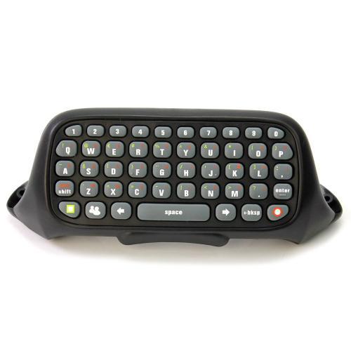 Clavier Keyboard Messager Sans Fil Noir Abs Pour Contrôleur Manette Xbox 360