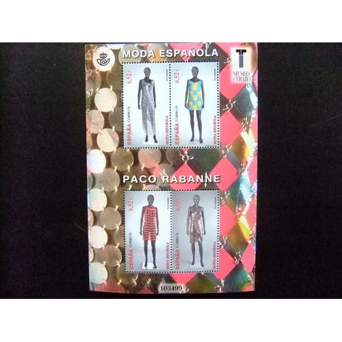 España Espagne 2013 Edifil Nº 4813 Bloc ** Mnh Moda Española Paco Rabanne