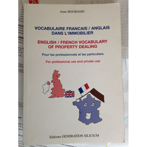 Vocabulaire Français-Anglais Dans L'immobilier - Pour Les Professionnels Et Les Particuliers