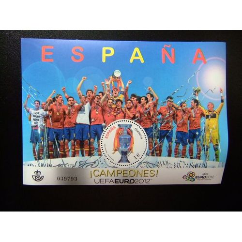 Espagne 2012 Edifil N °4757** Yvert 218** Mnh  Championnat Européen De Football