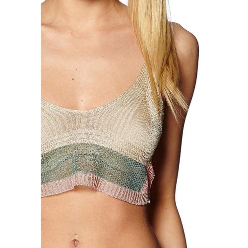 Custo Barcelona - Top Brassière Doré Multicolore Taille 4 - 42