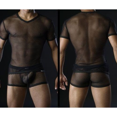 Tenue Hot Homme Top Nuit Transparent  