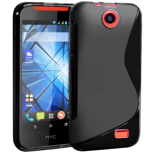 Coque Souple En Gel S-Line Noire Pour Htc Desire 310