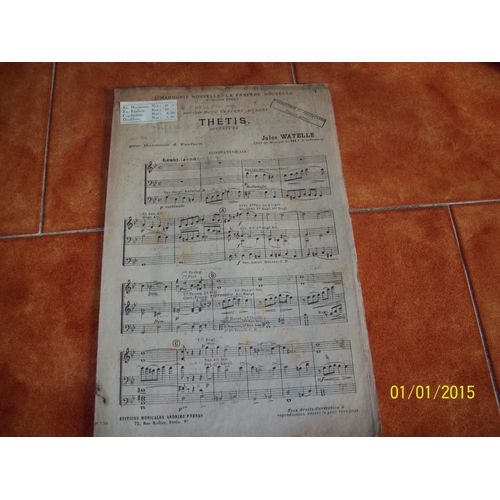 Thétis Ouverture Pour Harmonie Et Fanfare