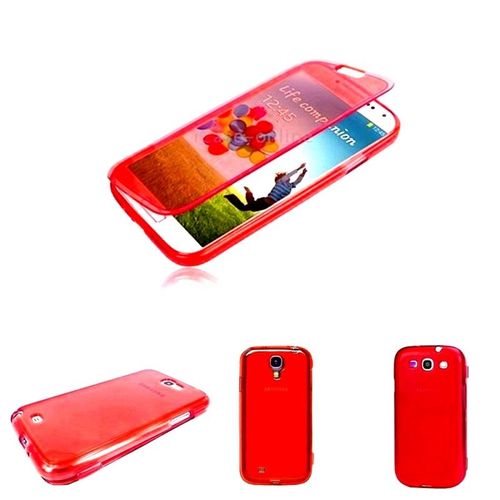 Housse Etui Coque Silicone Gel Galaxy S4 Rouge Dreamshop75®