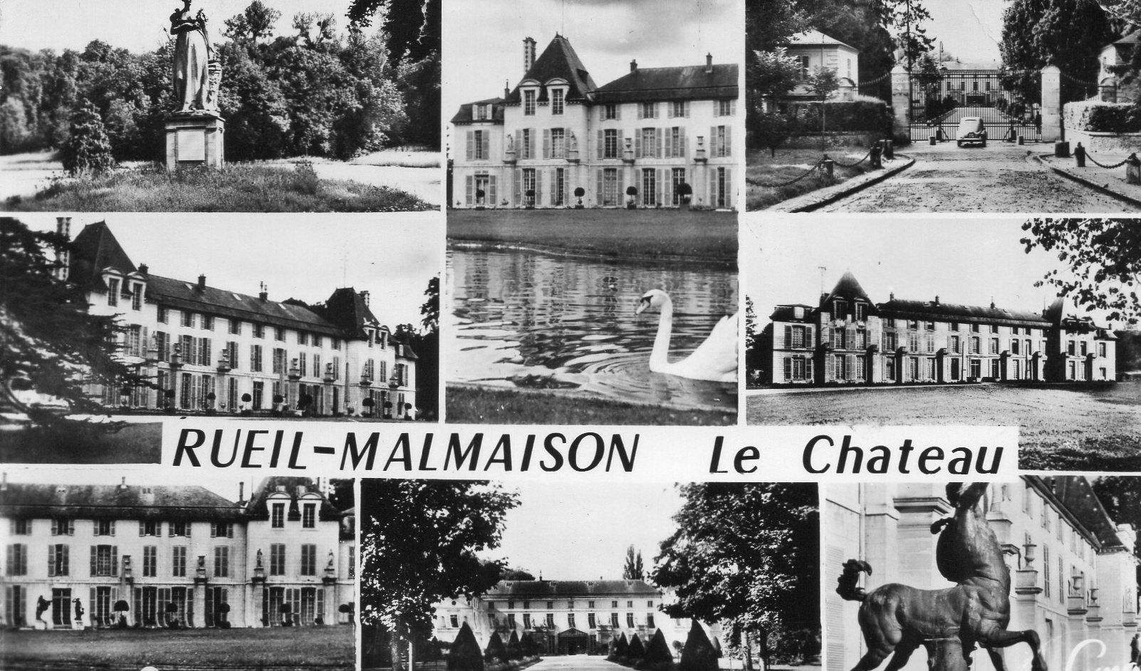 CARTE POSTALE ANCIENNE 1963 AVEC TIMBRE DENTELEE NOIR ET