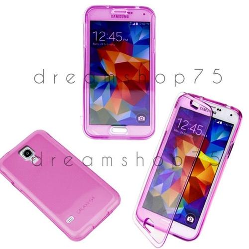 Housse Etui Coque Silicone Gel Galaxy S4 Rose Dreamshop75®