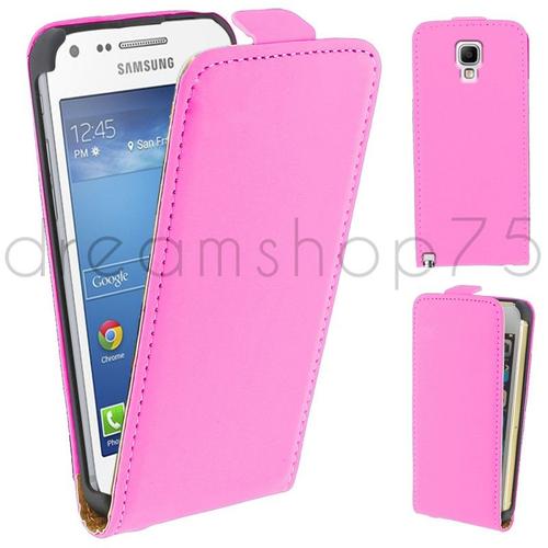 Etui Coque Housse A Clapet En Cuir Pu Samsung Galaxy Note 3 Lite Rose Dreamshop75®