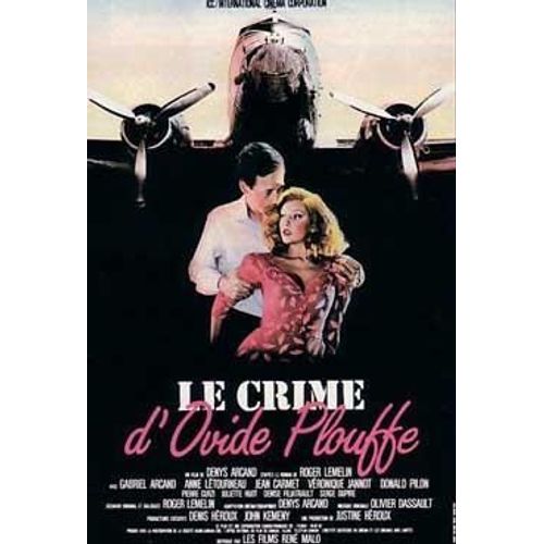 Le Crime D'ovide Plouffe - Véritable Affiche De Cinéma Pliée - Format 120x160 Cm -De Denys Arcand Avec Gabriel Arcand, Anne Létourneau, Jean Carmet, Véronique Jannot, Donald Pilon, Yves Jacques - 1984
