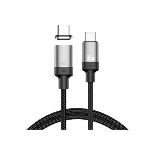 DLH - Câble USB - 24 pin USB-C (M) magnétique pour 24 pin USB-C (M) - 3.25 A - 1 m - Alimentation USB (65 W) - noir