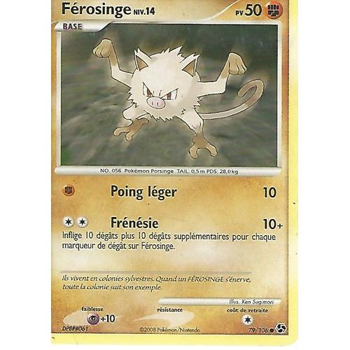 Pokémon - Férosinge Niv14 - Pv50 - 79/106