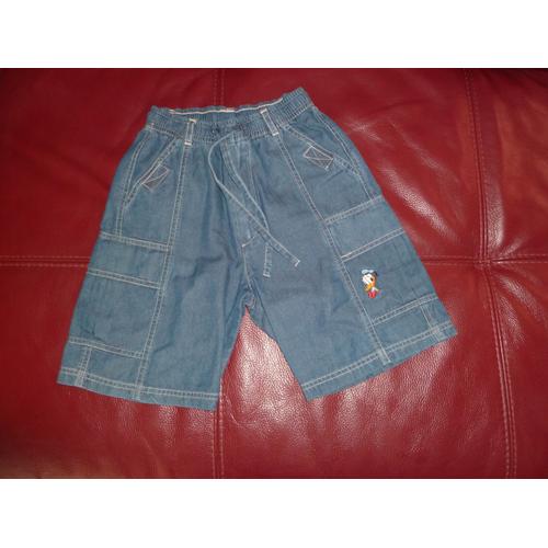 Short  Bleu Jean Taille 6 Ans Neuf Marque : Floriane Disney Donald Family