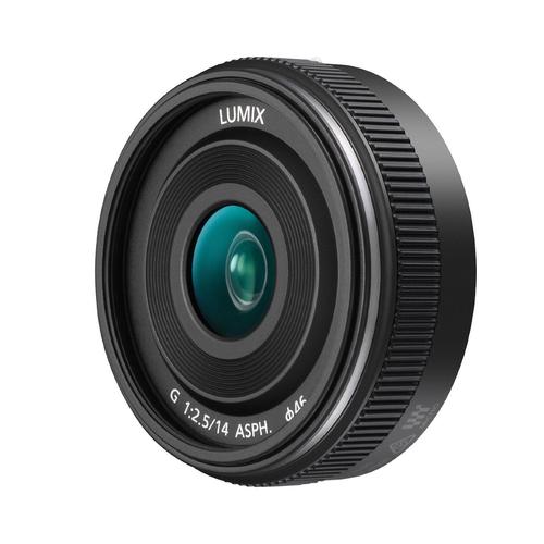 Objectif Panasonic Lumix H-H014AE 14 mm - f/2.5 G II ASPH - Micro Four Thirds - pour Lumix DC-BGH1; Lumix G DC-G100, G110, G90, GF90, GH5M2, GH6, GH6L, GX880, GX9, GX9H, GX9K