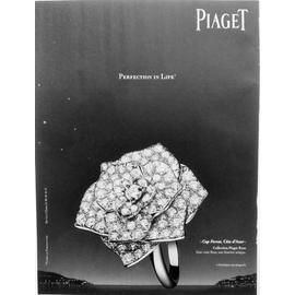 publicit ancienne issue d une revue pour les bijoux piaget avec