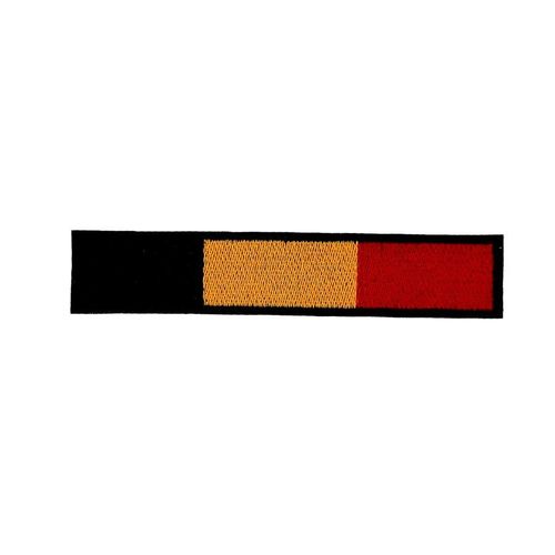 Patch Ecusson Brodé Drapeau Belgique Belge Brassard Noir Backpack Motard Biker
