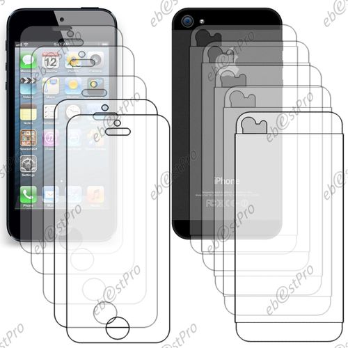 Ebeststar ® Lot X5 Protection Film D'écran Anti Rayures Anti Traces Avant Arrière Pour Apple Iphone 5