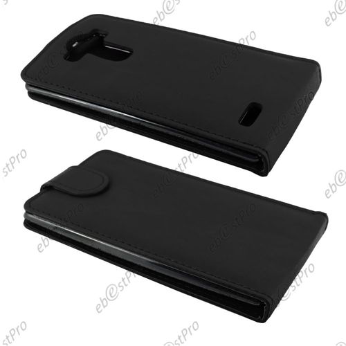 Ebeststar ® Coque Housse Etui Simili Cuir Rabattable Pour Lg G4 H815, G4 Dual-Lte, Couleur Noir + Film Protection D'écran