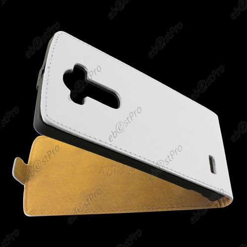 Ebeststar ® Etui En Pu Cuir Clapet Ultra Fine Housse Coque Pour Lg G4 H815, G4 Dual-Lte, Couleur Blanc + Film Protection D'écran
