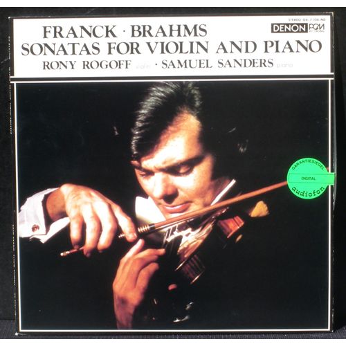 Franck Brahms  Rony Rogoff & Samuel Sanders Denon Japan Ox 7106 Lp Nm/M, Cv Nm -