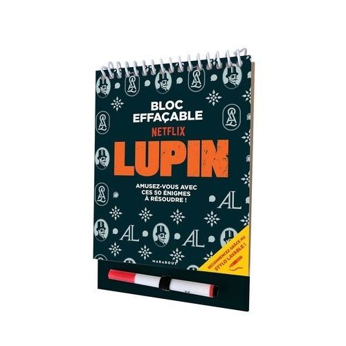 Lupin - Bloc Effaçable - Avec 1 Feutre