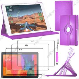 HOUSSE COQUE ROTATIVE 360 ETUI TABLETTE SAMSUNG - Violet / Galaxy