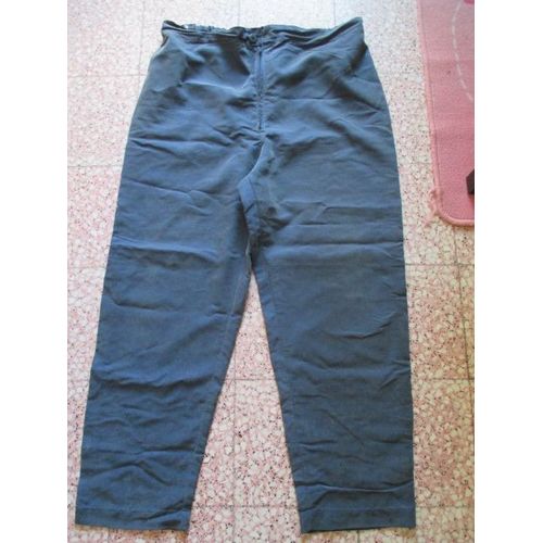 Pantalon Vert Bleu Satiné Taille 42