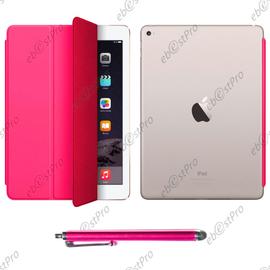 Coque iPad 2018, Nouvel iPad 6ème 5ème génération Coque, Étui pour iPad  2018/2017 9,7 Pouces Smart Cover Case (Réveil/Sommeil Automatique) Housse  TPU Souple pour Apple iPad 9.7, Rouge