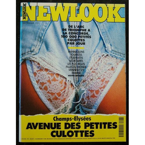 Newlook 98  Exhibition Petites Culottes Filles Top Sexy Sur Les Champs Elysées New Age Black Rock