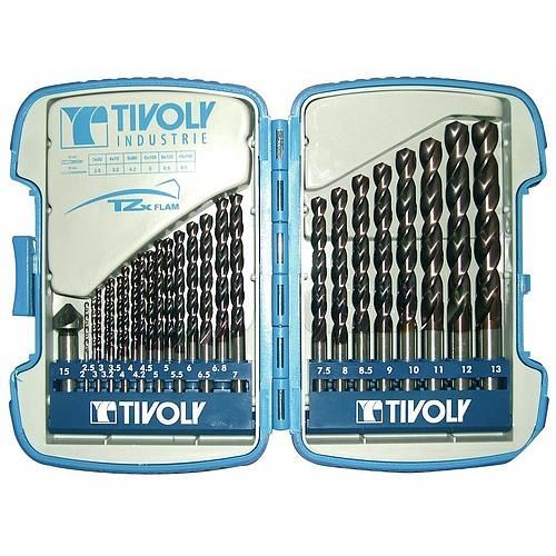 Coffrets de 25 mèches acier Bumper B TZX, 2 à 13 mm + fraise TIVOLY