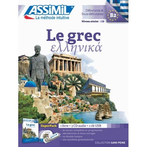 Superpack Le Grec - Contient 1 Livre, 1 Clé Usb (3 Cd Audio Mp3)