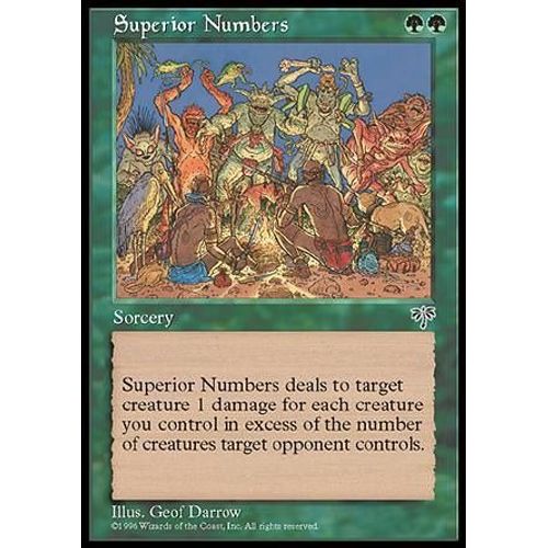 Supériorité Numérique ( Superior Numbers ) - Mirage 244/350 - Magic Mtg