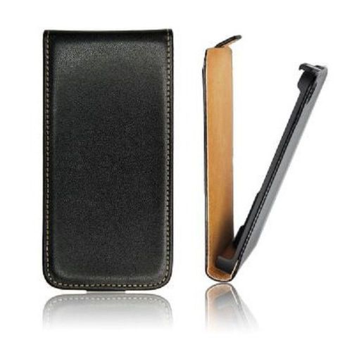 Etui À Rabat Gamme Luxe Noir Pour Sony Xperia M2 Aqua D2403 / D2406