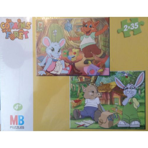 02 Puzzles De 35 Pièces - Les Copains De La Forêt