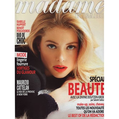 Madame Figaro / 28-10-2011 N°20913 : Isabelle Huppert / Benoit Poelvoorde (3p) - Doutzen Kroes (17p)