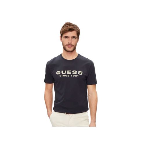 T Shirt Guess Since 1981 Homme Bleu