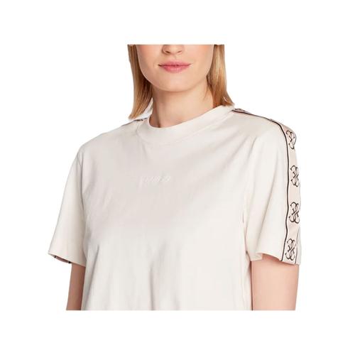 T Shirt Guess Logo 4g Femme Blanc