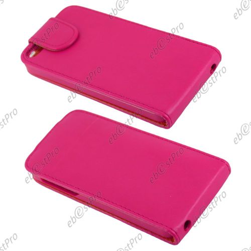 Ebeststar ® Coque Housse Etui Simili Cuir Rabattable Pour Apple Iphone 5s, 5, Couleur Rose + Film Protection D'écran