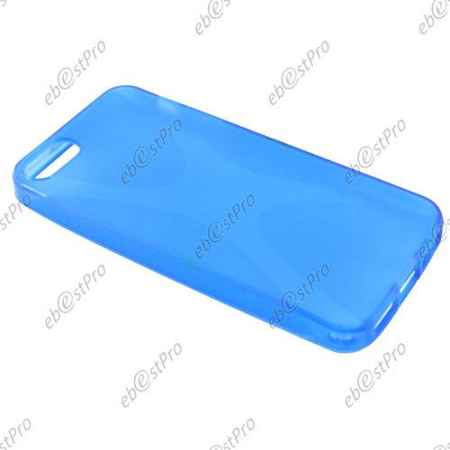 Ebeststar ® Etui Housse Coque Silicone Protection En Gel Pour Apple Iphone 5s, 5, Couleur Bleu + Film Protection D'écran