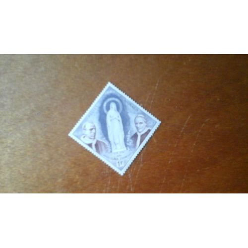 Timbre Monaco Immaculée Conception 1958