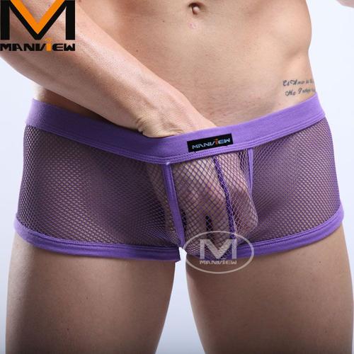 Boxer Transparent  Homme S M L Xl Xxl Erotique Thong Man Underwear 